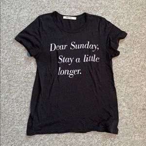 dear sunday stay a little longer tee